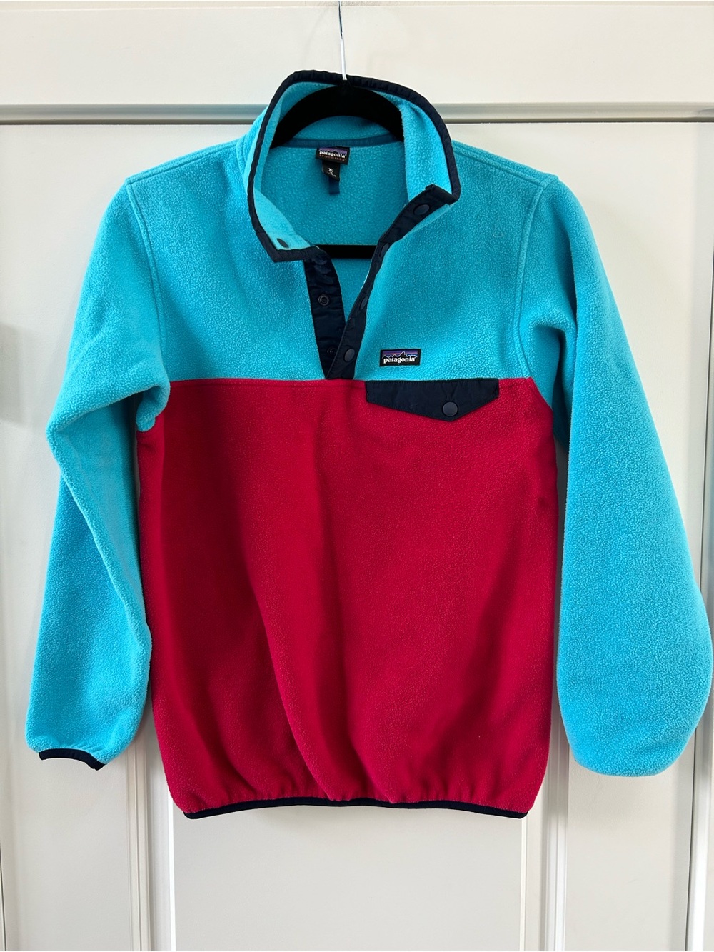 Patagonia Girls' Lightweight Synchilla® Snap-T® Pullover Sz 14 XL